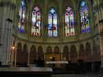 intérieur de l'église de Montenay - le choeur